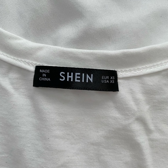 White Ruched Drawstring Crop Top - Picture 4 of 4